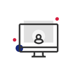 user in the screen computer icon