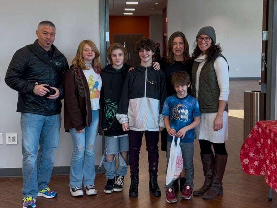parents and kids smiling