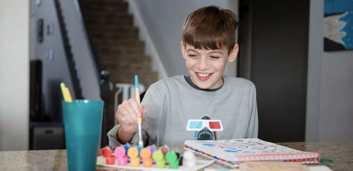 boy painting